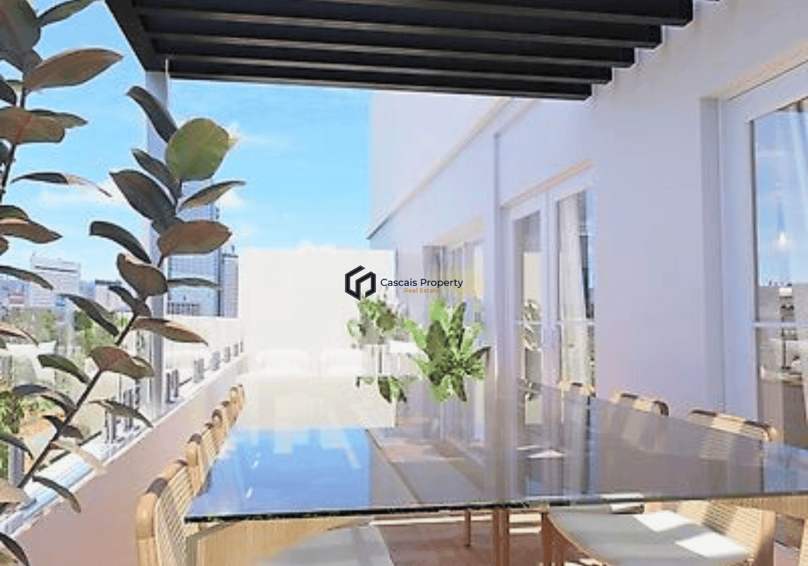 Apartamento T3 com 143m² e generoso terraço