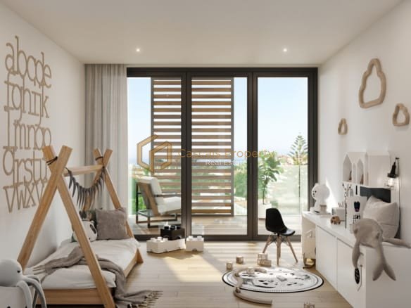 Quarto do apartamento T2 no Urban Living