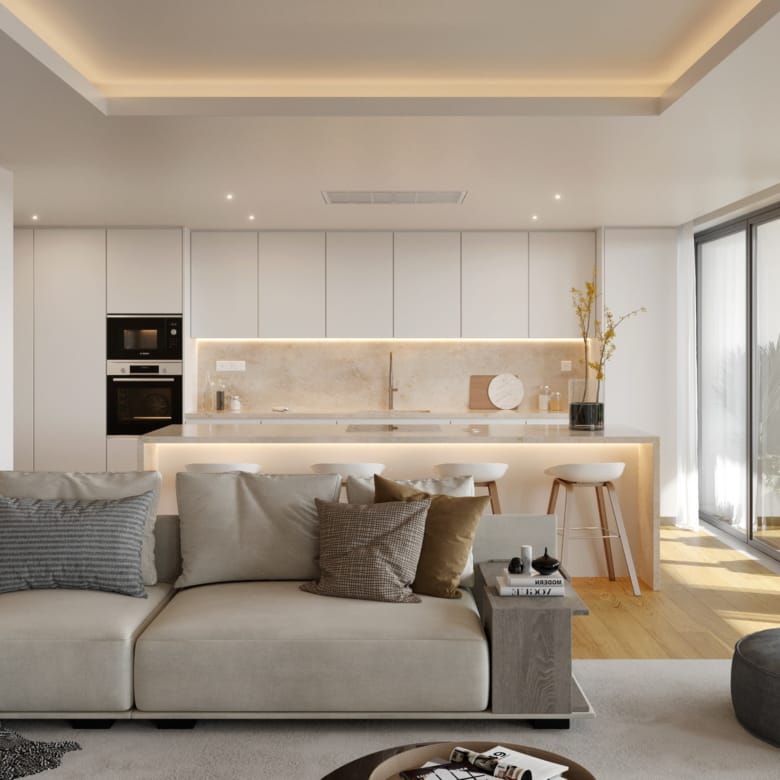 Open kitchen com equipamentos SMEG