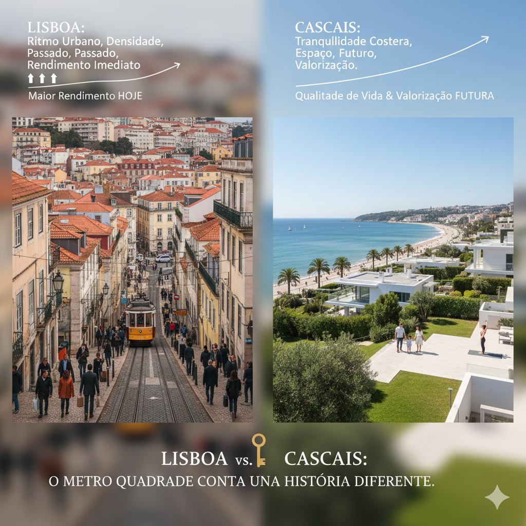 Análise investimento vs rendimento Lisboa vs Cascais